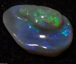 8,57ct.3-D NOBBY OPAL BRILLIANT GREEN-GOLD-BLUE