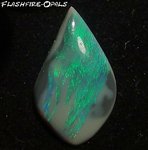6,5ct. Solider Black/ Opal Green/Turquise BroadFlash