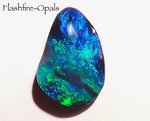3,4ct. GEM SOLID NOBBY OPAL BRILLIANT GREEN-BLUE-TURQUISE