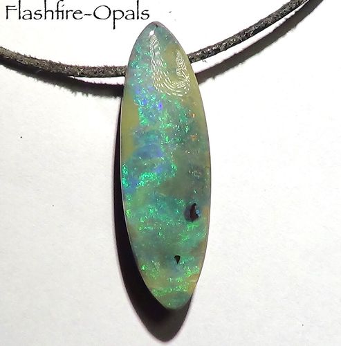 55ct.  GEM Boulder Opal Pendant Brilliant Green-Turquise