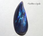 18,8ct. GEM SOLID Black OPAL BLUE-GREEN-TURQUISE-RED