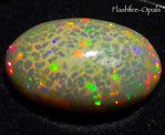 13,84ct.!! S-BLACK GEM WELO OPAL BRILLIANT+ RED/GOLD-GREEN