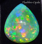 37,8ct! Brillianz 5++ INVESTMENT Gem Welo Opal Red-Gold-Green