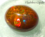 20,43ct! GEM WELO OPAL BRILLIANT RED/GOLD-GREEN HONEYCOMB