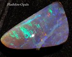 41,1ct. Gem Boulder Opal Brilliant Green-Turquise-Blue-Red