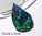24,1ct! GEM A+++ Black Opal Anhänger Grün-Blaue Pattern